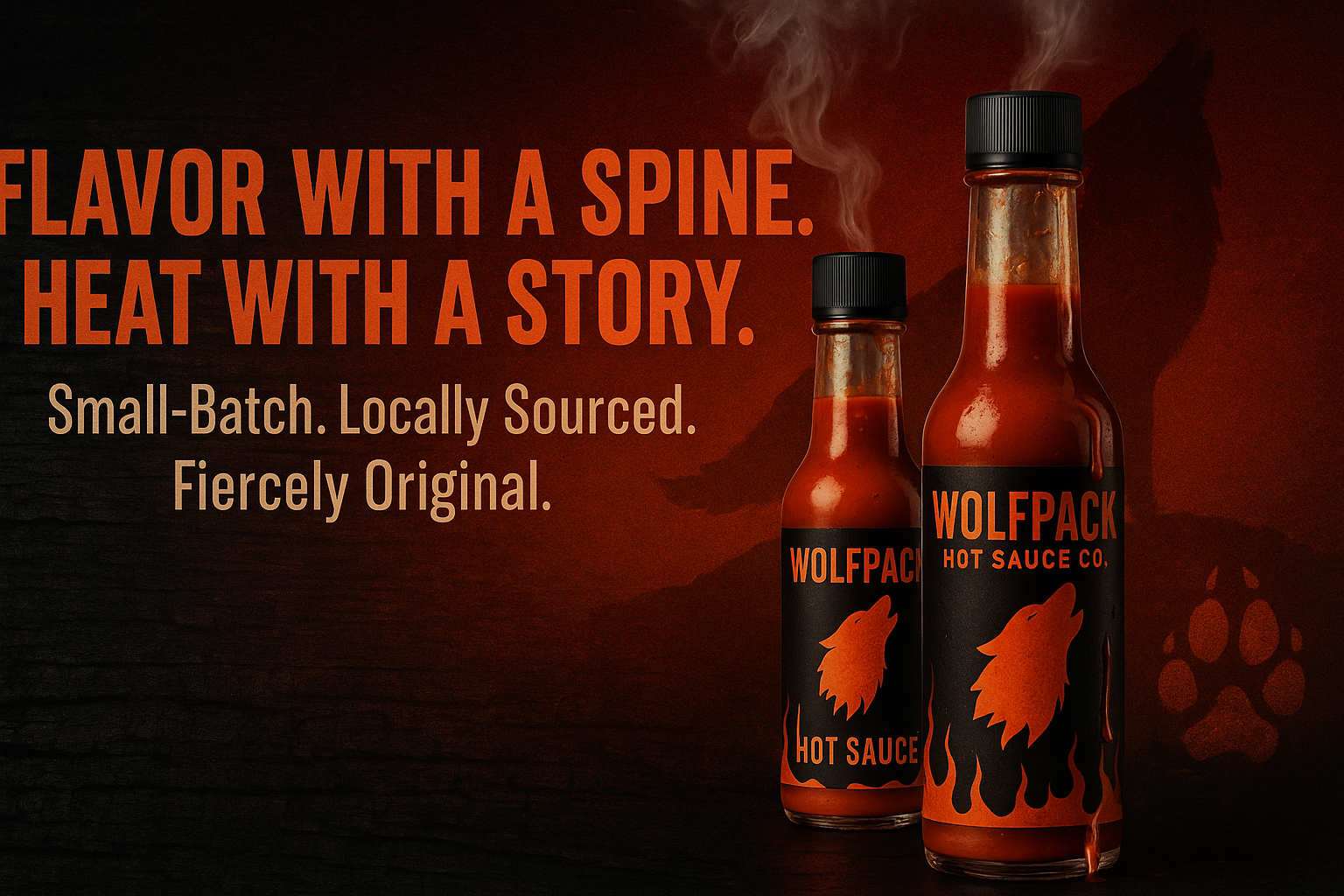 WolfPack Hot Sauce Co. Website Banner - Properly Sized